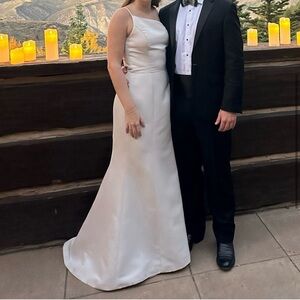 Amsale Cecilia Dress Champagne